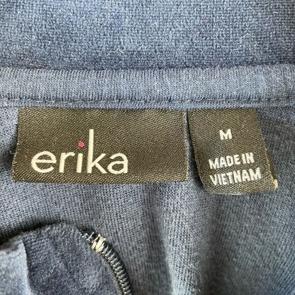 Erika Full Zip Velour Style Jacket Size M EUC - Picture 7 of 7